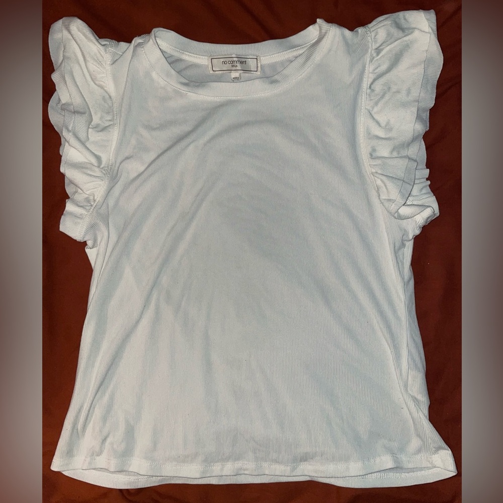 White ruffle western rodeo shirt
